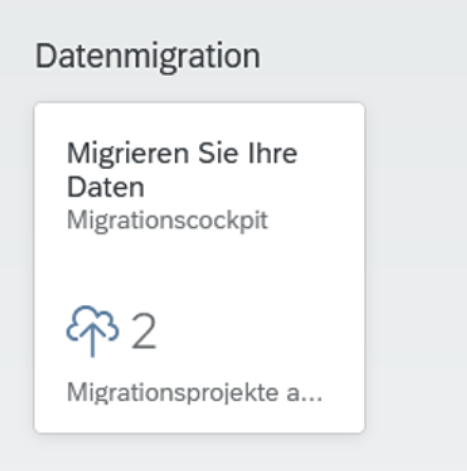 Datenmigration mit SAP S/4HANA Migration Cockpit