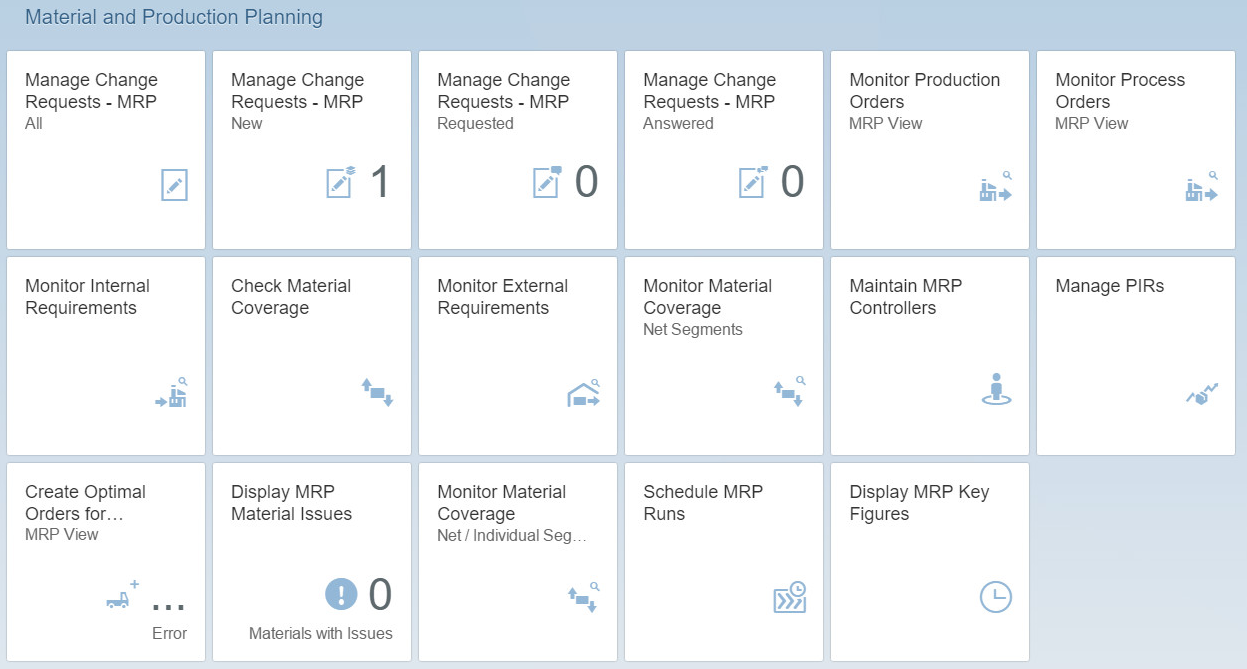 SAP MRP Live